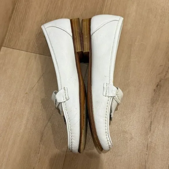 Bally Margy White Tassel Leather Loafer, Size 6.5 - Picture 5 of 6